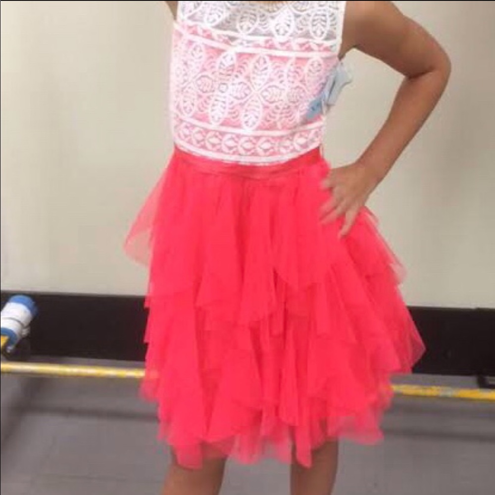 Formal/dance dress pink and white